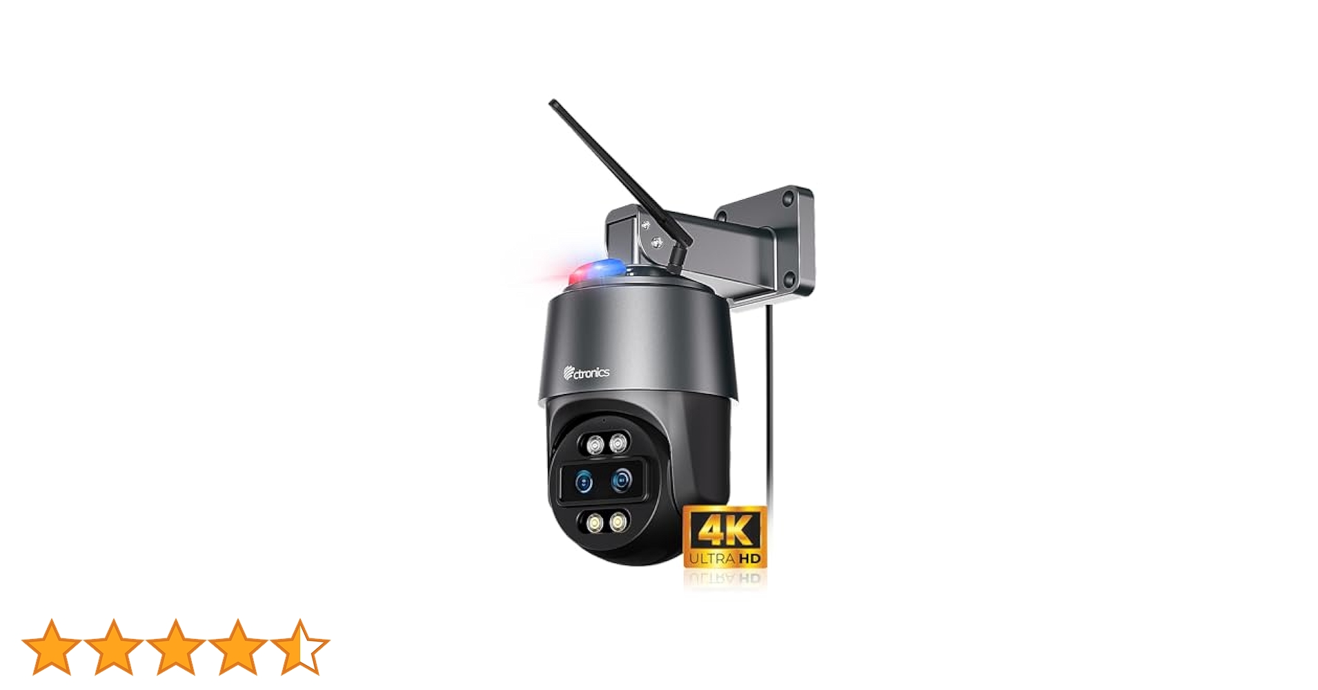 ☆ Ctronics 4k 防犯カメラ 屋外 10倍ハイブリッドズーム 4k Ctronics 10倍ハイブリッドズーム】防犯カメラ 屋外 5GHzWi